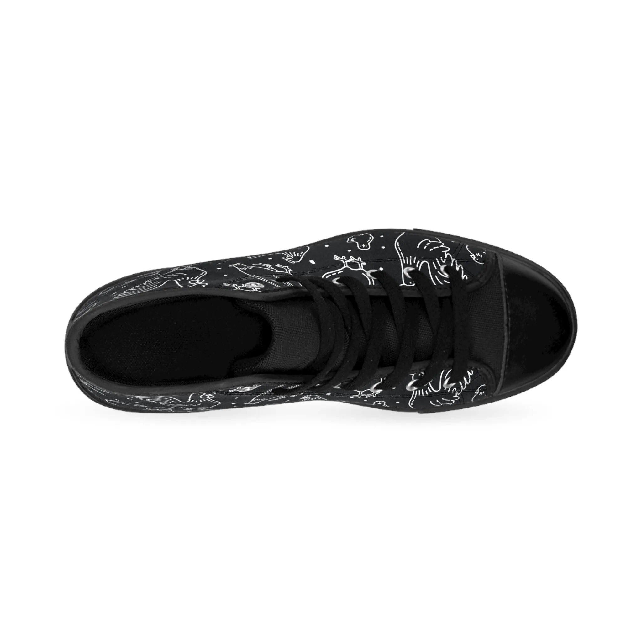 Black Roosters Women's Classic Sneakers