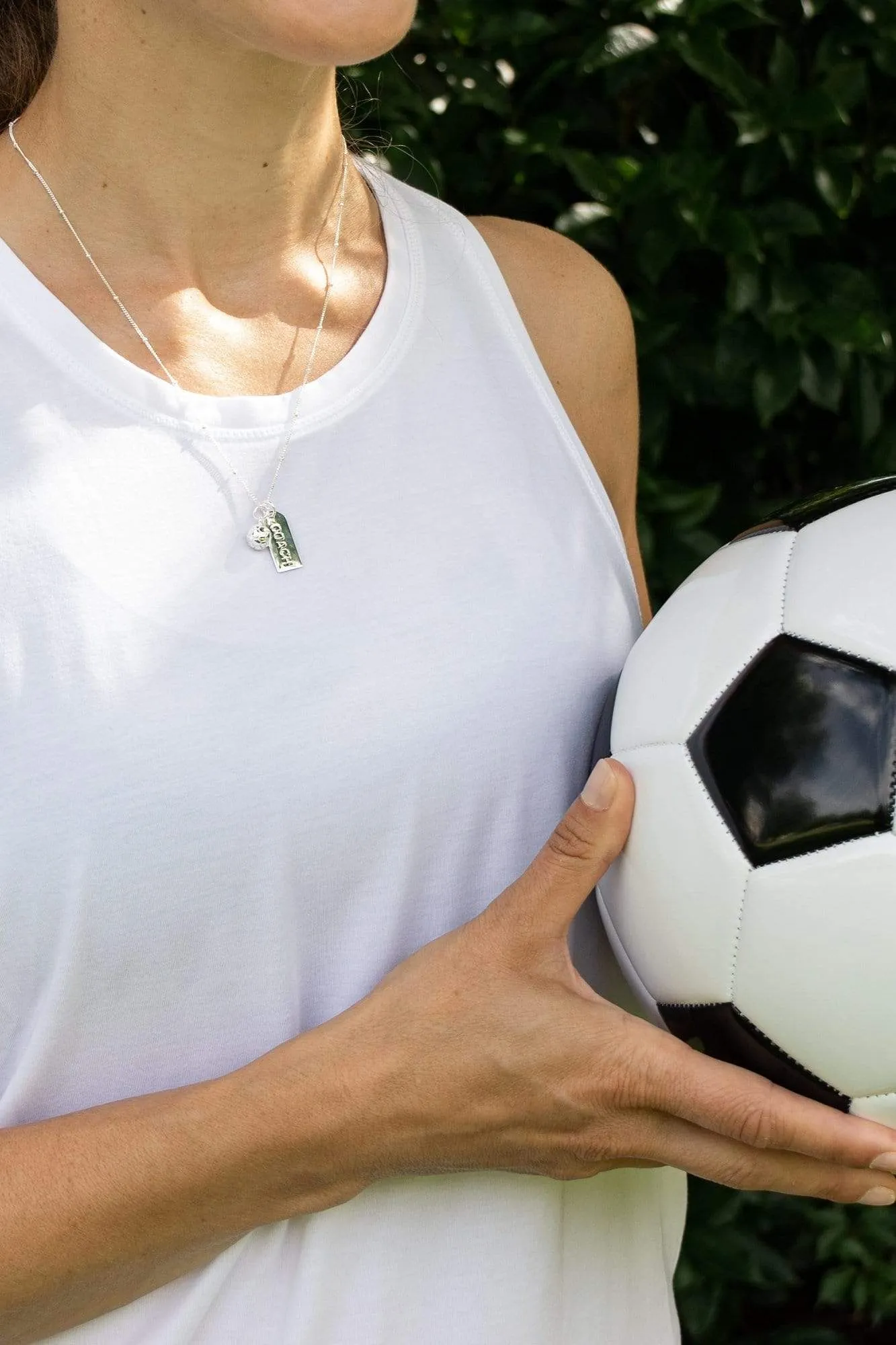 CC Sport Soccer Coach Charm Necklace