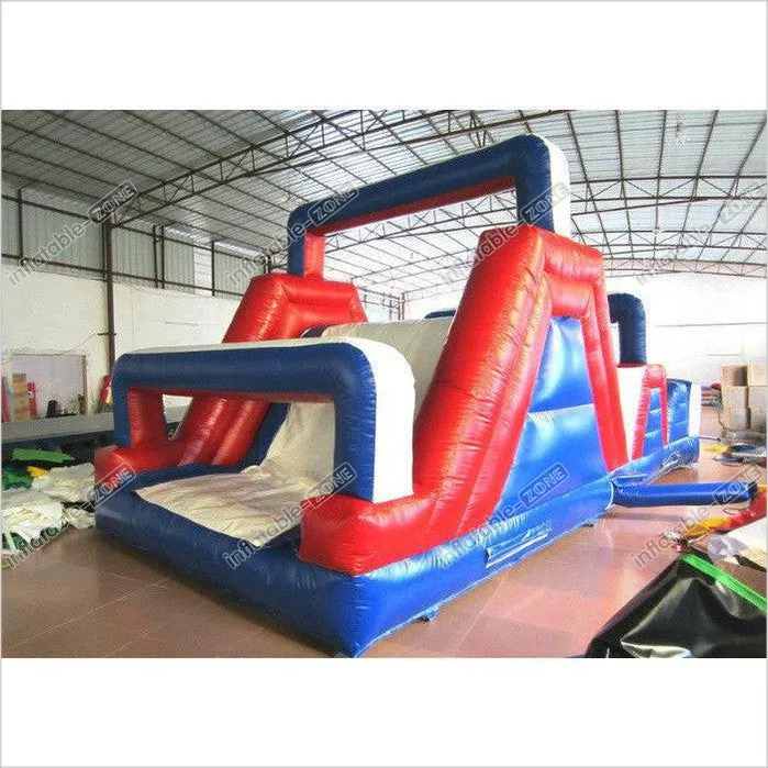 Funny Sports Games Obstacle Course Bouncer , Indoor Playground Obstacle Bouncy Castle