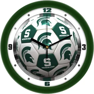Michigan State Wall Clock - Soccer