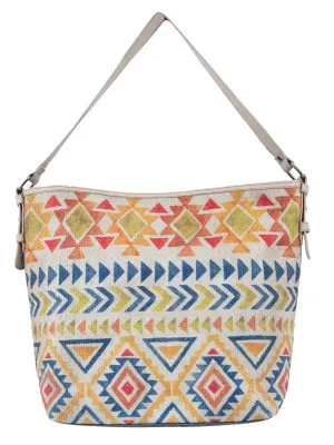 Mona B Upcycled Canvas Large Canvas Handbag for Women | Tote Bag | Crossbody Bag for Grocery, Shopping, Travel | Stylish Vintage Shoulder Bags for Women: Slouch
